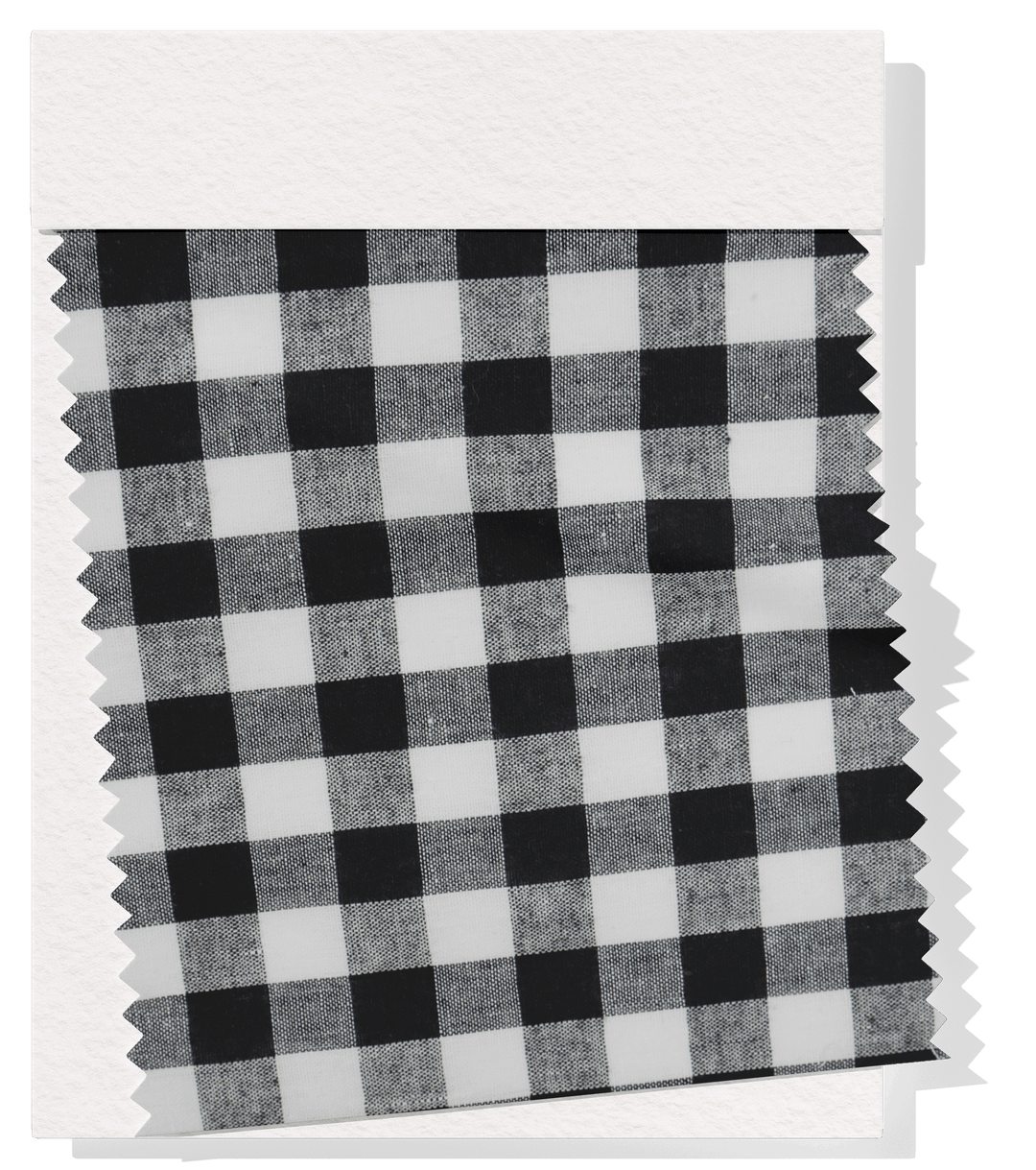 Cotton Gingham Print $14.00p/m - Black & White (Large) - The Fabric Shop