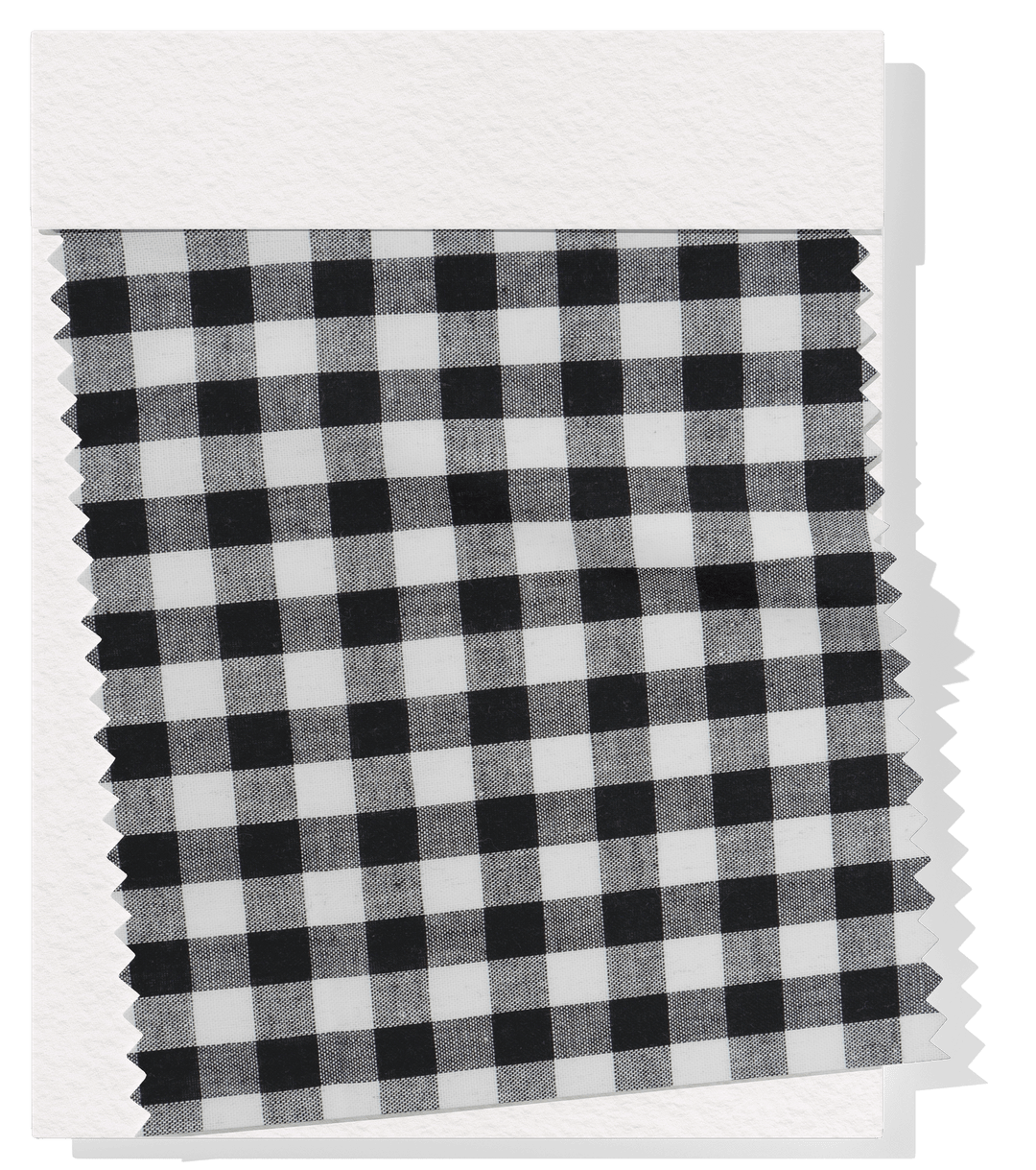 Cotton Gingham Print $14.00p/m - Black & White (Medium) - The Fabric Shop