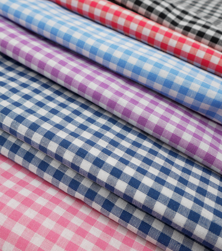 Cotton Gingham Print $14.00p/m - Cherry Red &amp; White (Small) - The Fabric Shop