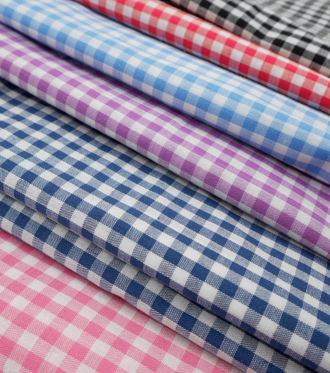 Cotton Gingham Print $14.00p/m - Dark Blue &amp; White (Small) - The Fabric Shop