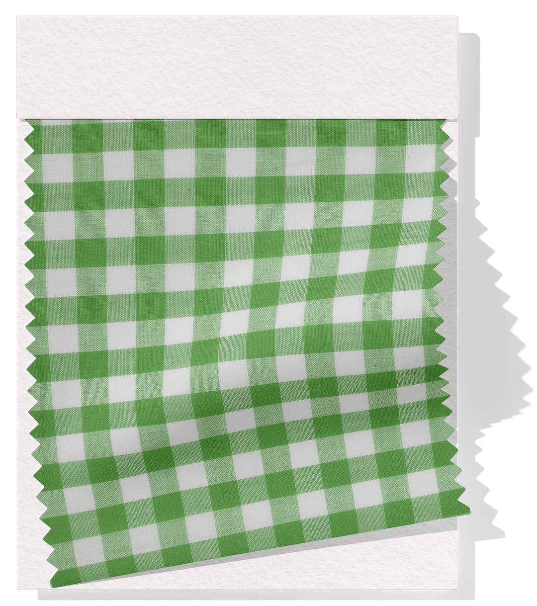 Cotton Gingham Print $14.00p/m - Green & White (Medium) - The Fabric Shop