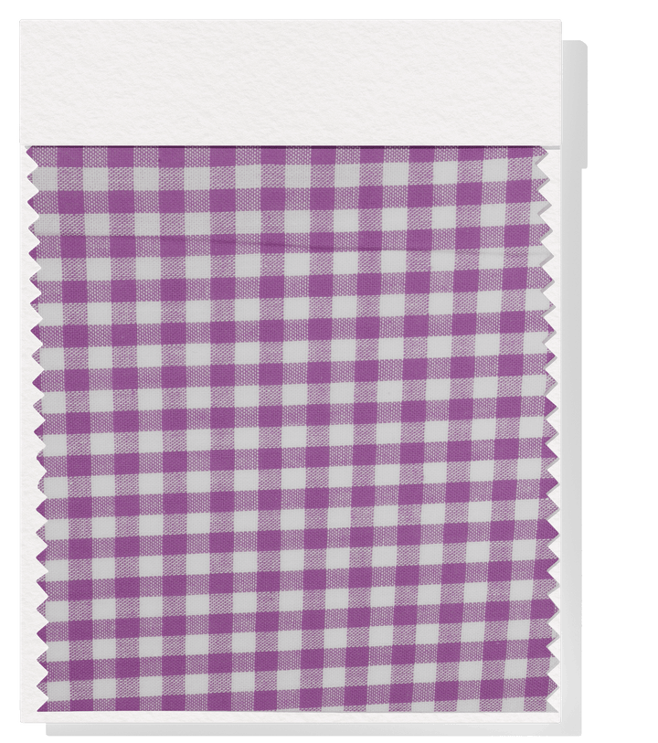 Cotton Gingham Print $14.00p/m - Lilac &amp; White (Small) - The Fabric Shop
