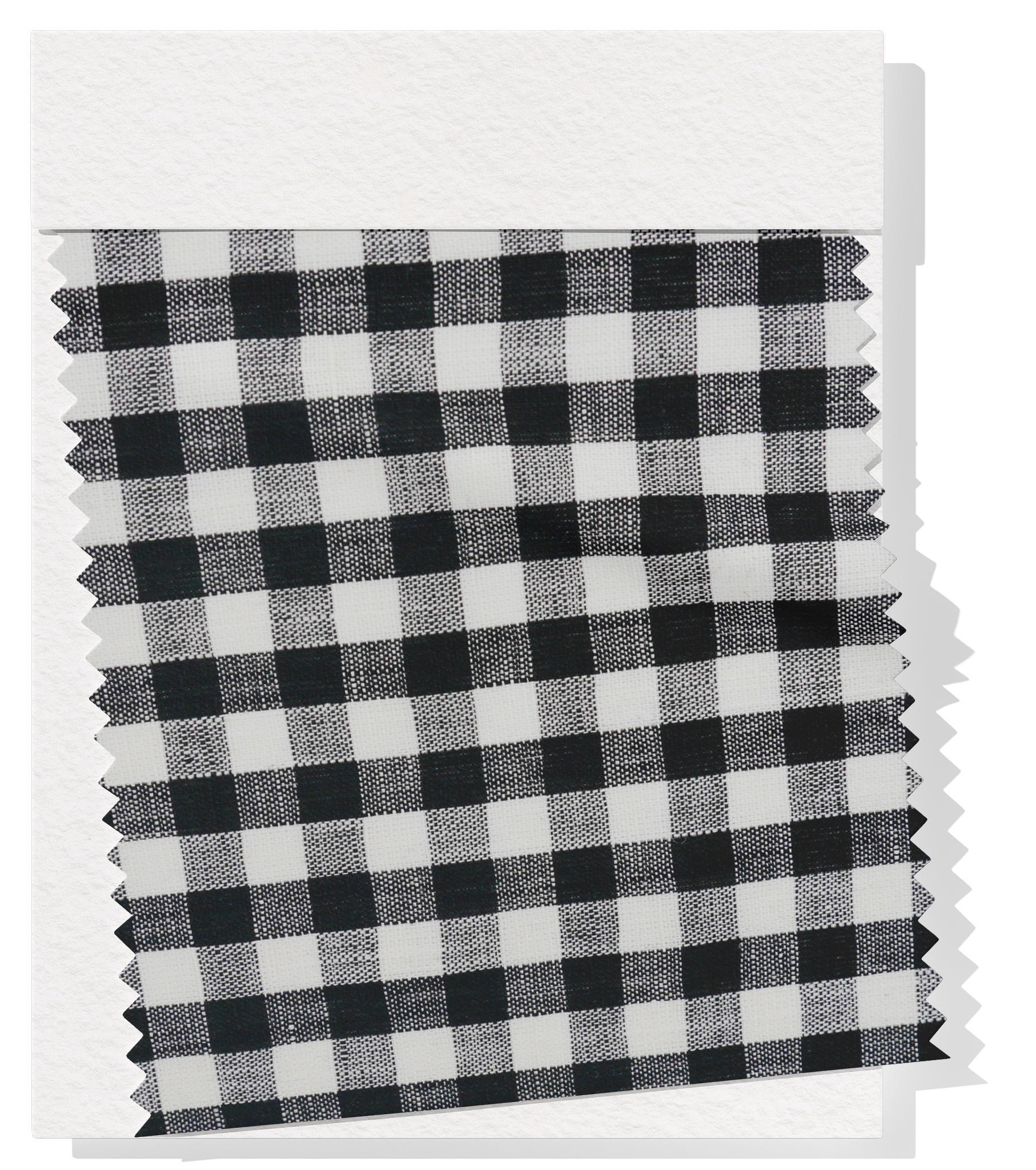 Linen / Cotton $24.00 p/m - Gingham Black & White