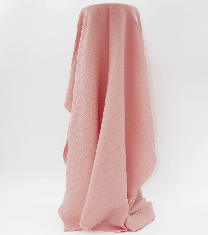 Double Muslin $14.00p/m - Pale Rosette - The Fabric Shop