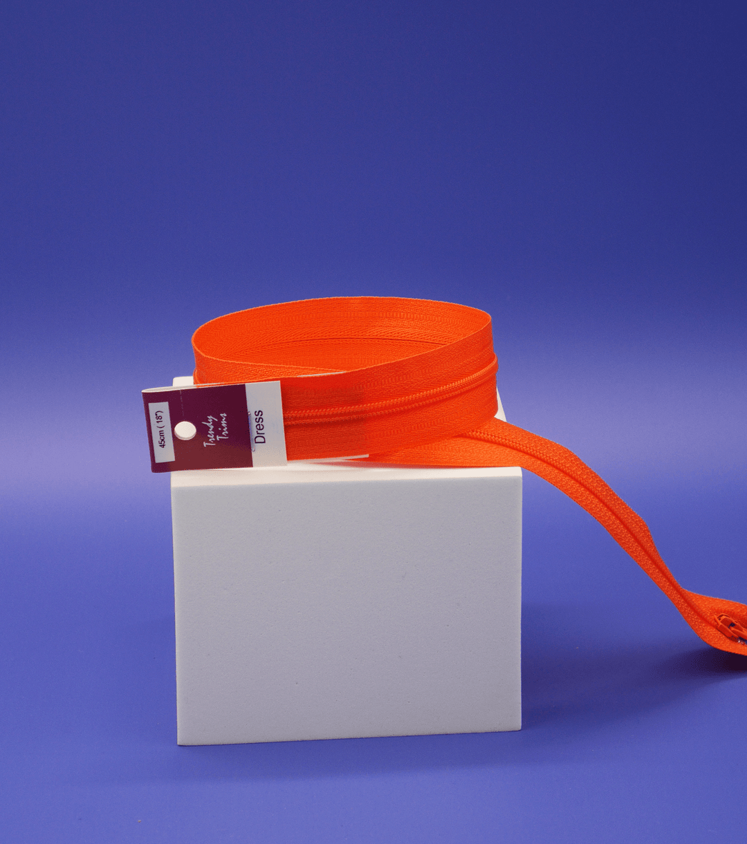 Dress Zip Orange - The Fabric Shop