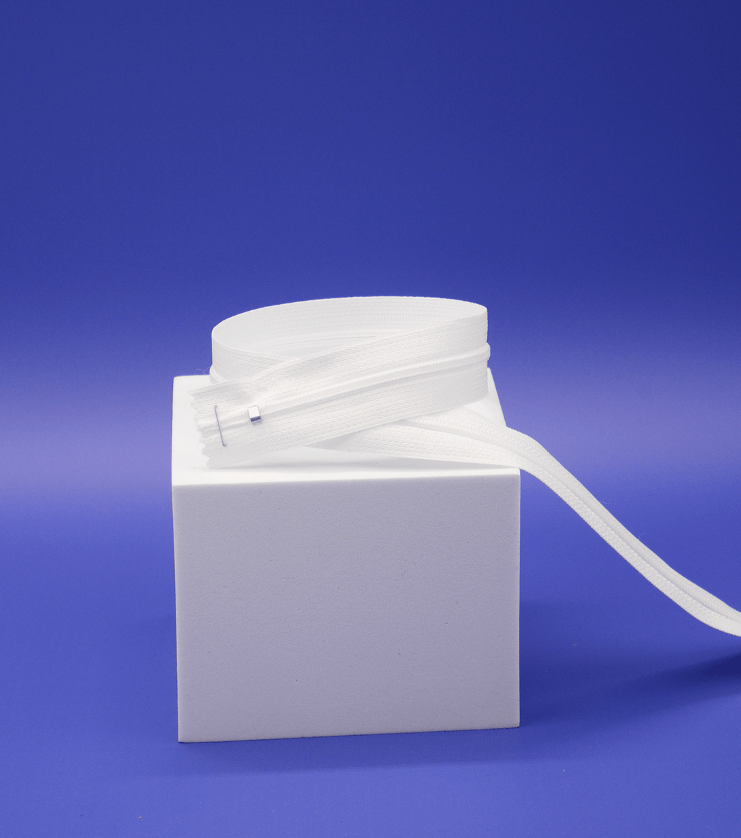 Dress Zip White - The Fabric Shop
