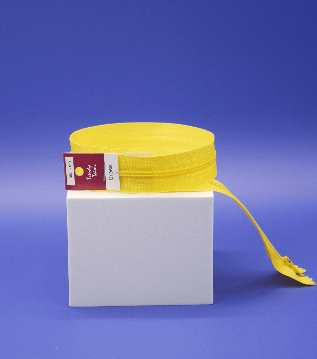 Dress Zip - Yellow - The Fabric Shop
