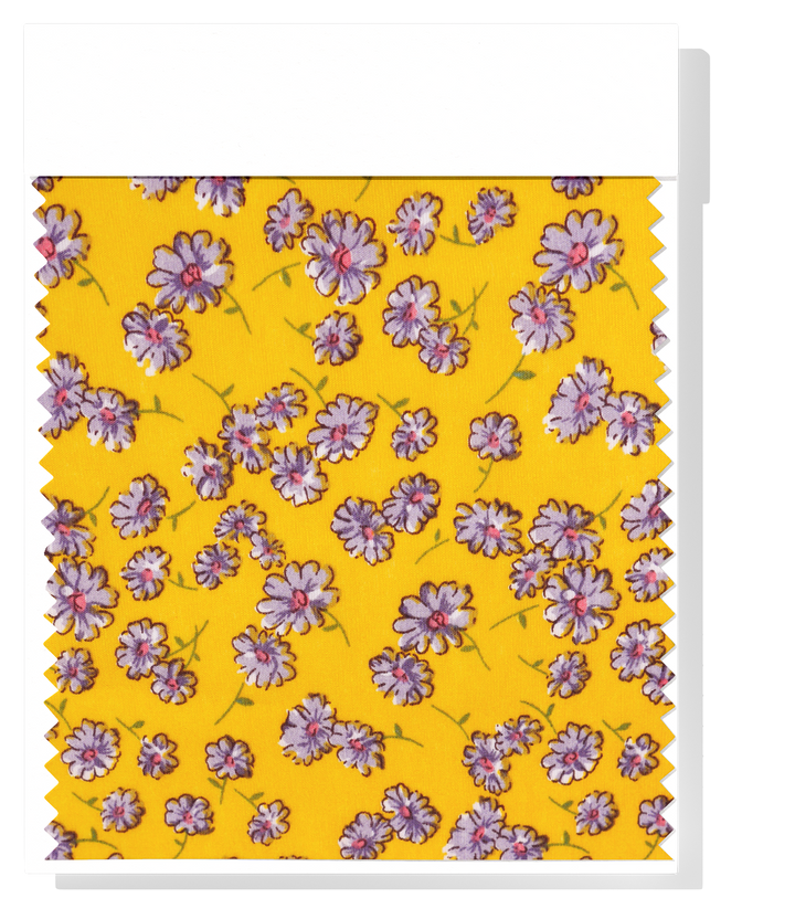 Printed Nylon/Rayon $10.00p/m - Evelyn Yellow