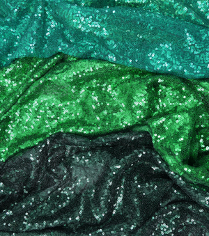 Polyester Mesh Sequins $25.00p/m - Bottle