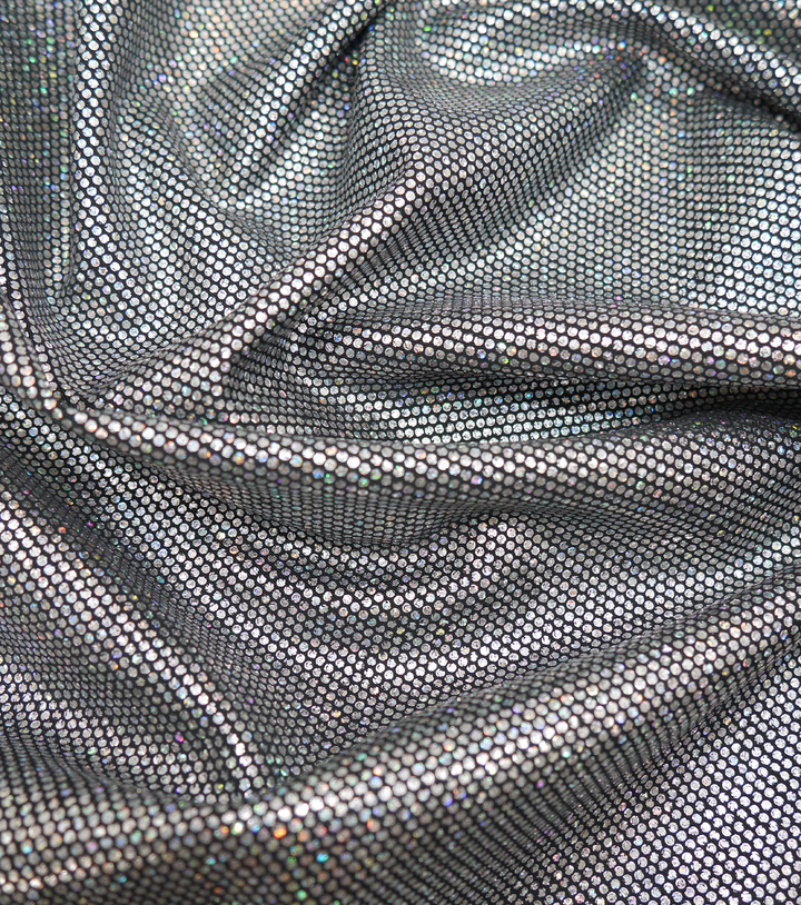 Holographic 4 Way Stretch Fabric $25.00p/m - Tina - The Fabric Shop