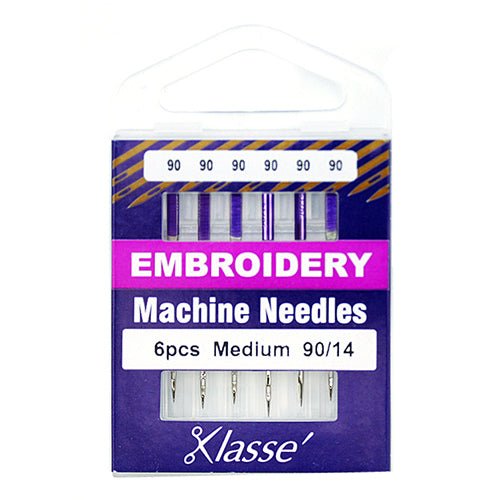Klassé Embroidery Needles Medium 90/14 - The Fabric Shop