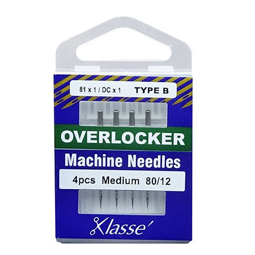 Klassé Overlocker Needles Medium 80/12 TYPE B - The Fabric Shop