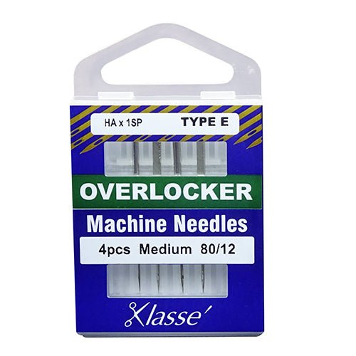 Klassé Overlocker Needles Medium 80/12 TYPE E - The Fabric Shop
