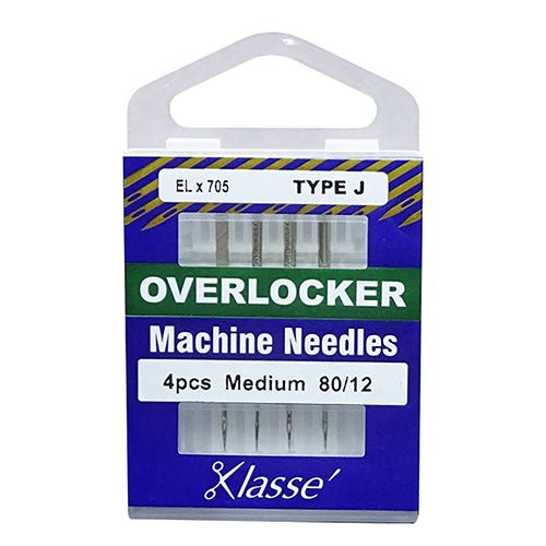 Klassé Overlocker Needles Medium 80/12 TYPE J - The Fabric Shop