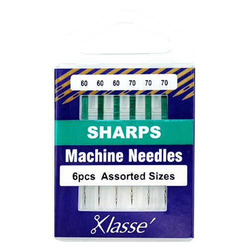 Klassé Sharps Needles Assorted Sizes 60/70 - The Fabric Shop