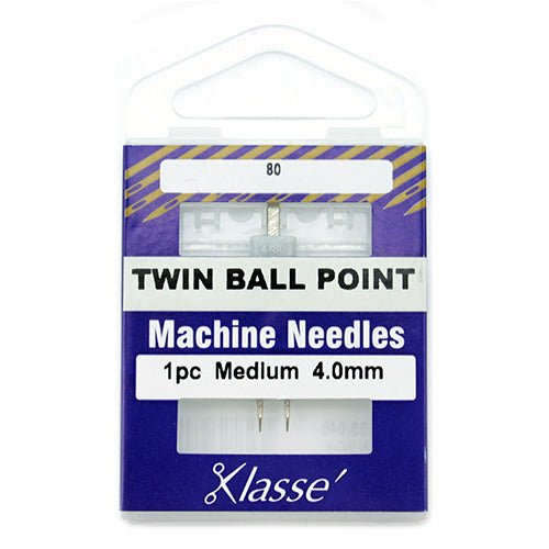 Klassé Twin Needle Ball Point Medium 4.0mm - The Fabric Shop