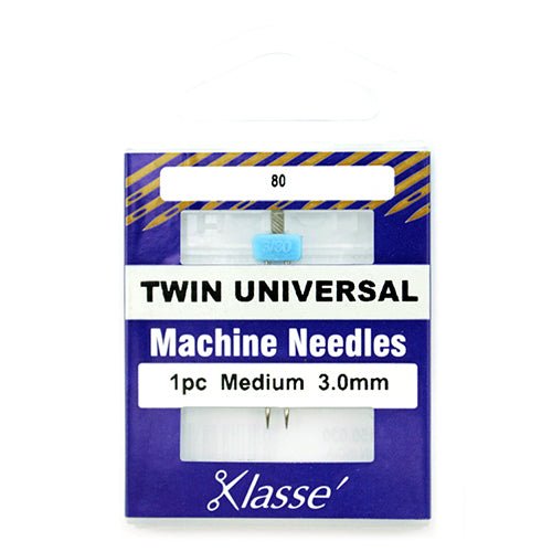 Klassé Twin Needle Medium 80 3.0mm - The Fabric Shop