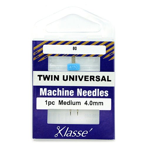 Klassé Twin Needle Medium 80 4.0mm - The Fabric Shop