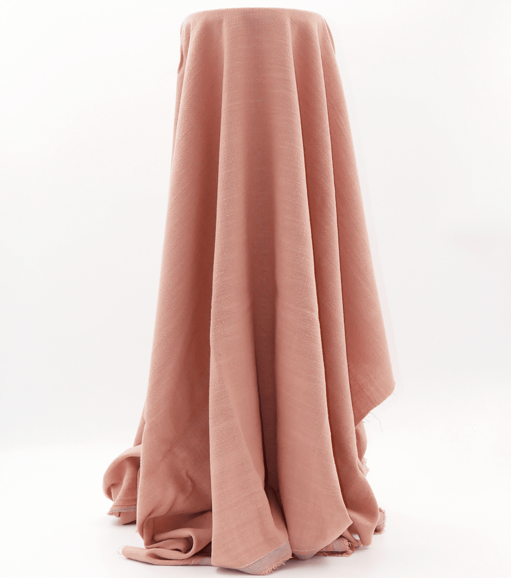 Linen / Ramie $14.00p/m - Dusty Pink - The Fabric Shop