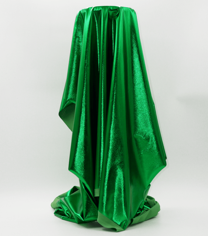 Metallic Liquid Lycra $18.00p/m - Green - The Fabric Shop