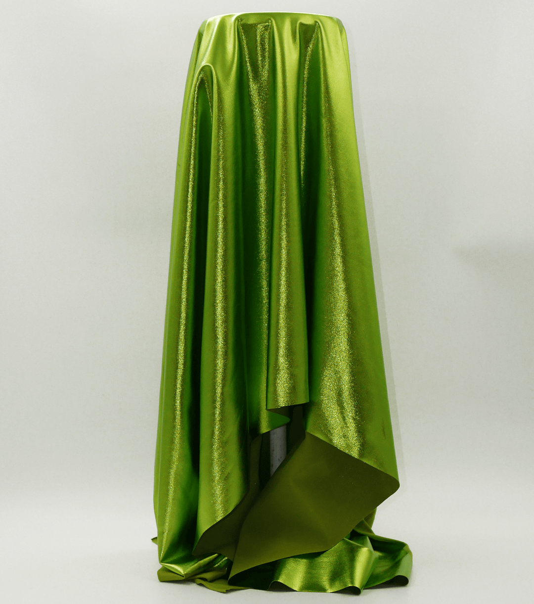 Metallic Liquid Lycra $18.00p/m - Lime - The Fabric Shop