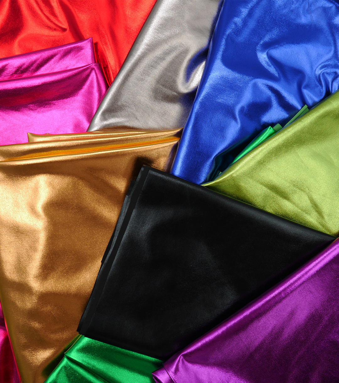 Metallic Liquid Lycra $18.00p/m - Red - The Fabric Shop