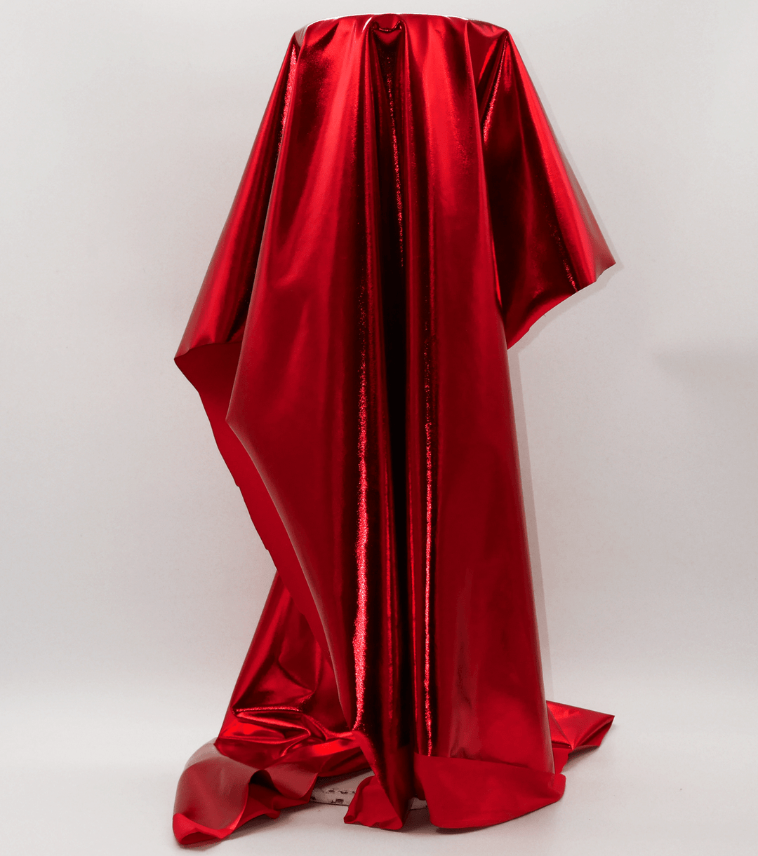Metallic Liquid Lycra $18.00p/m - Red - The Fabric Shop