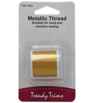 Metallic Thread 100m - Gold
