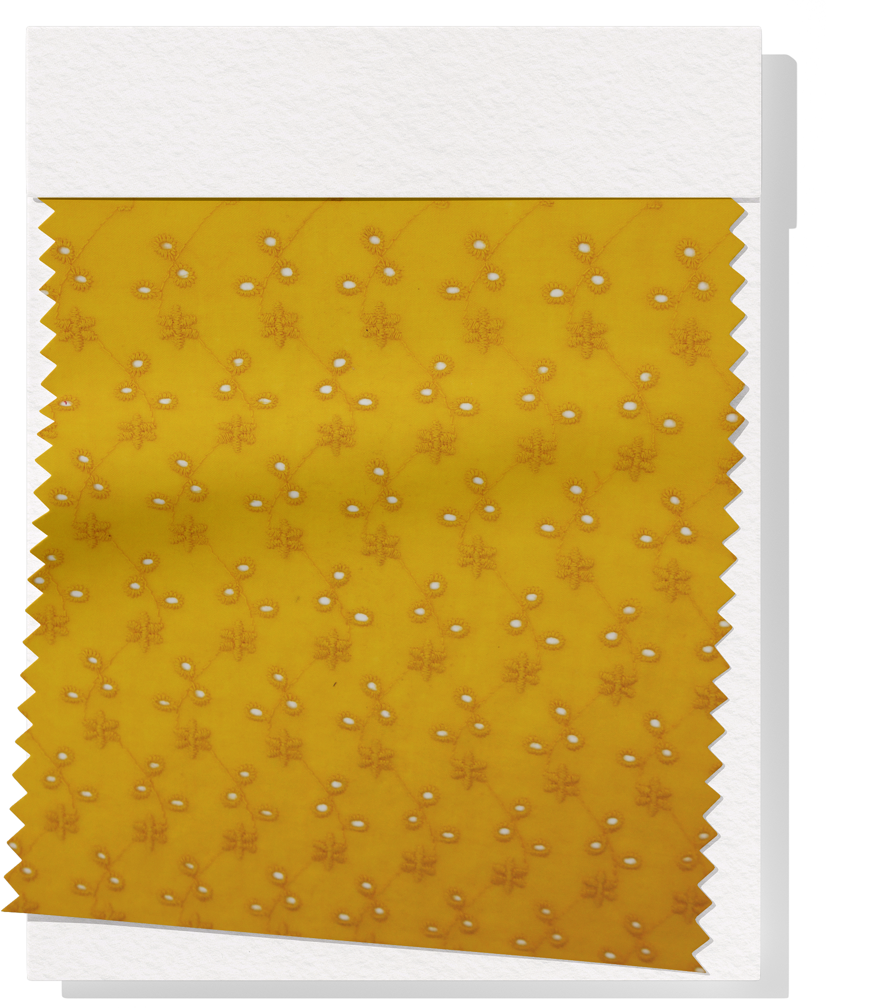 Broderie Anglaise $18.00p/m - Mustard