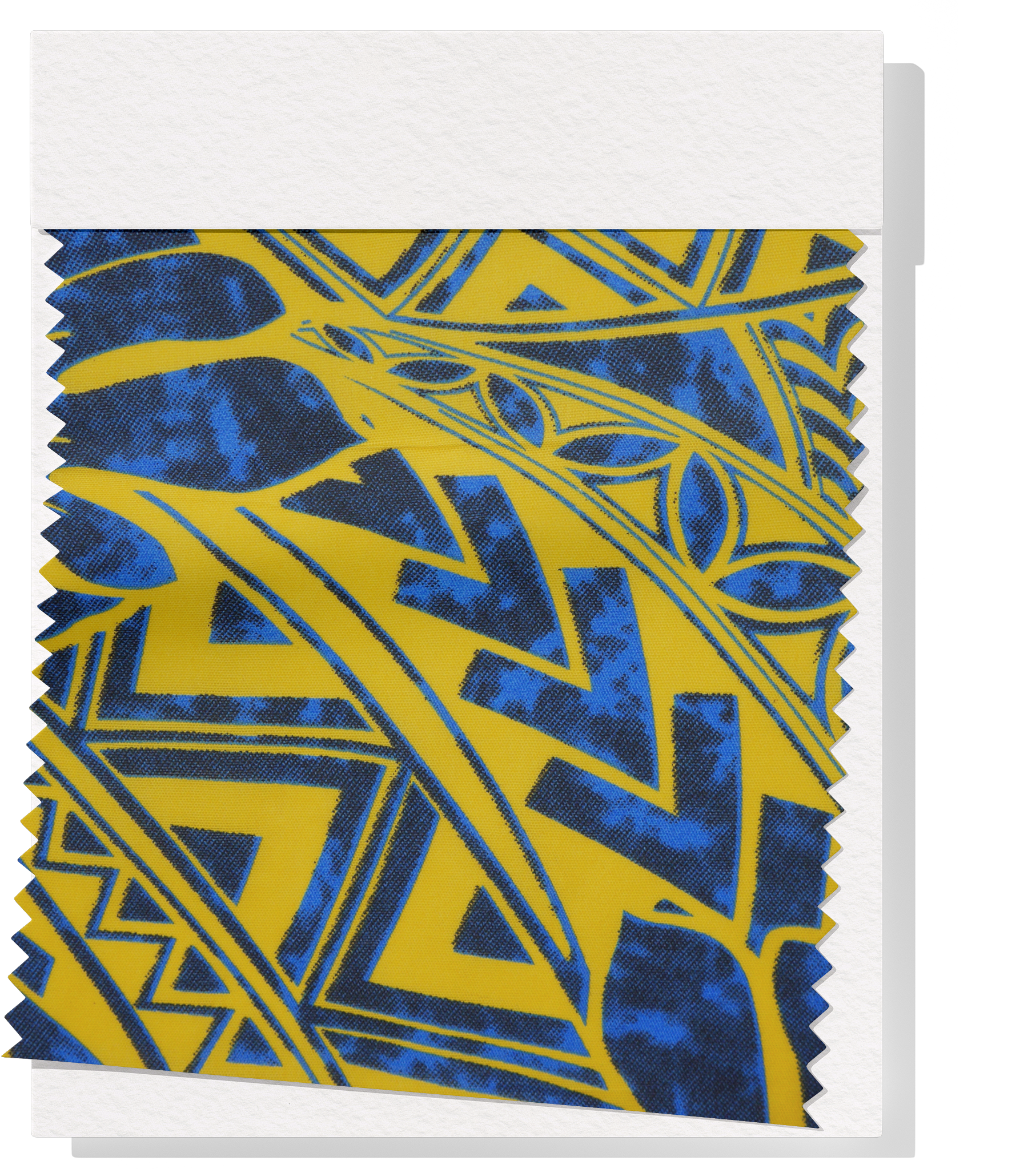 Polyester / Cotton Pacific Print $3.00p/m Design #3 - Yellow