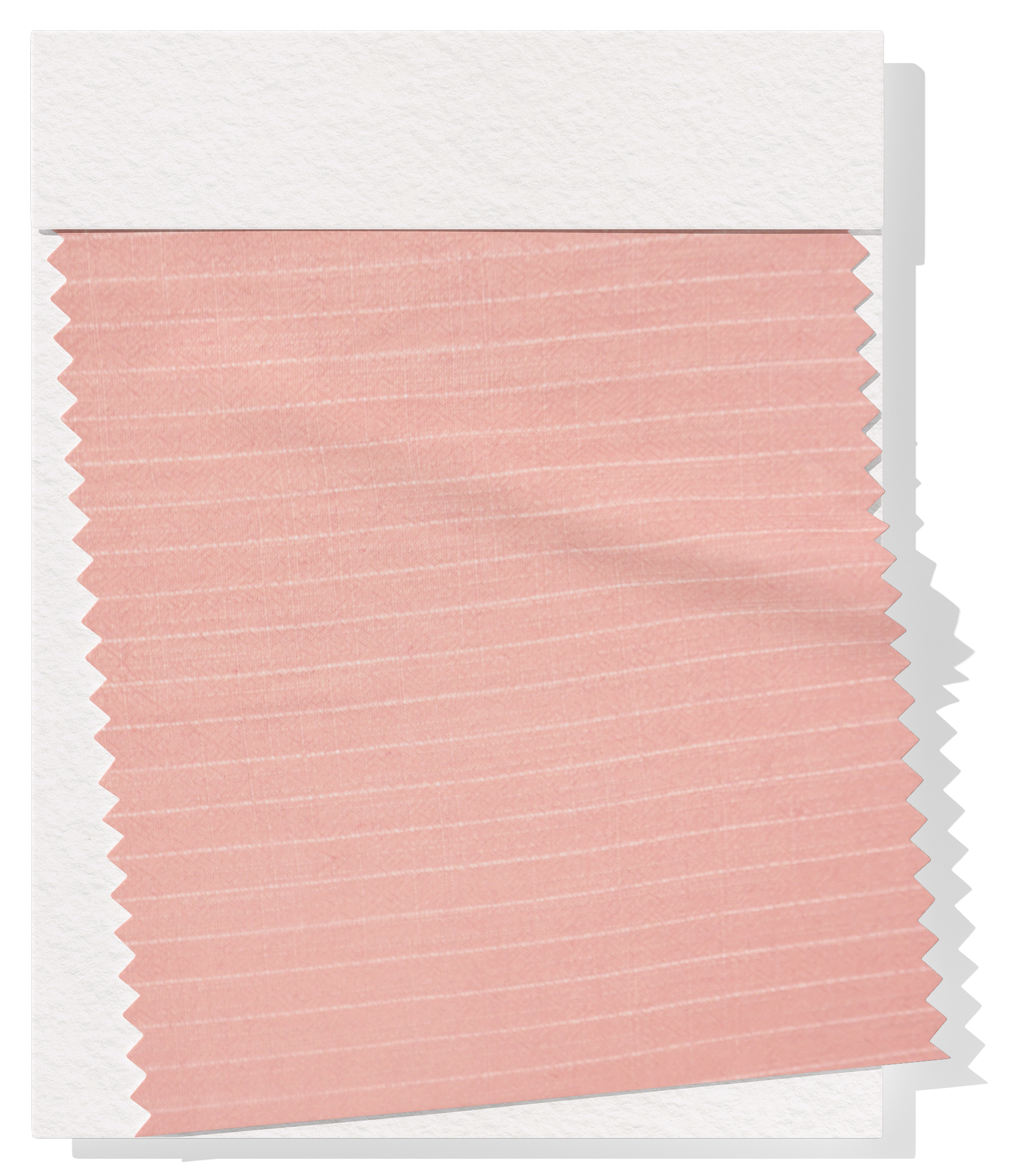 Striped Linen / Ramie $18.00p/m - Pink with White Stripes