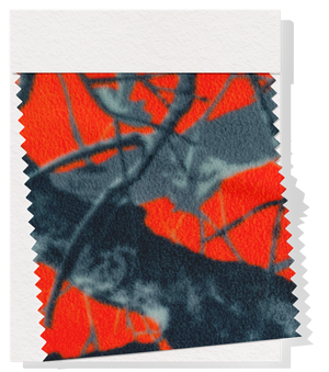 Polar Fleece $12.00p/m - Camouflage Orange & Grey