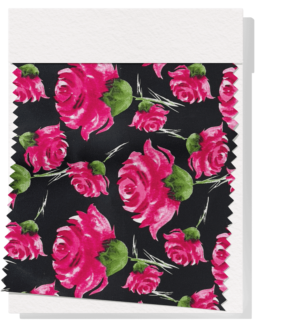 Printed Cotton Sateen $12.00p/m - Louise Black Design 21 - The Fabric Shop