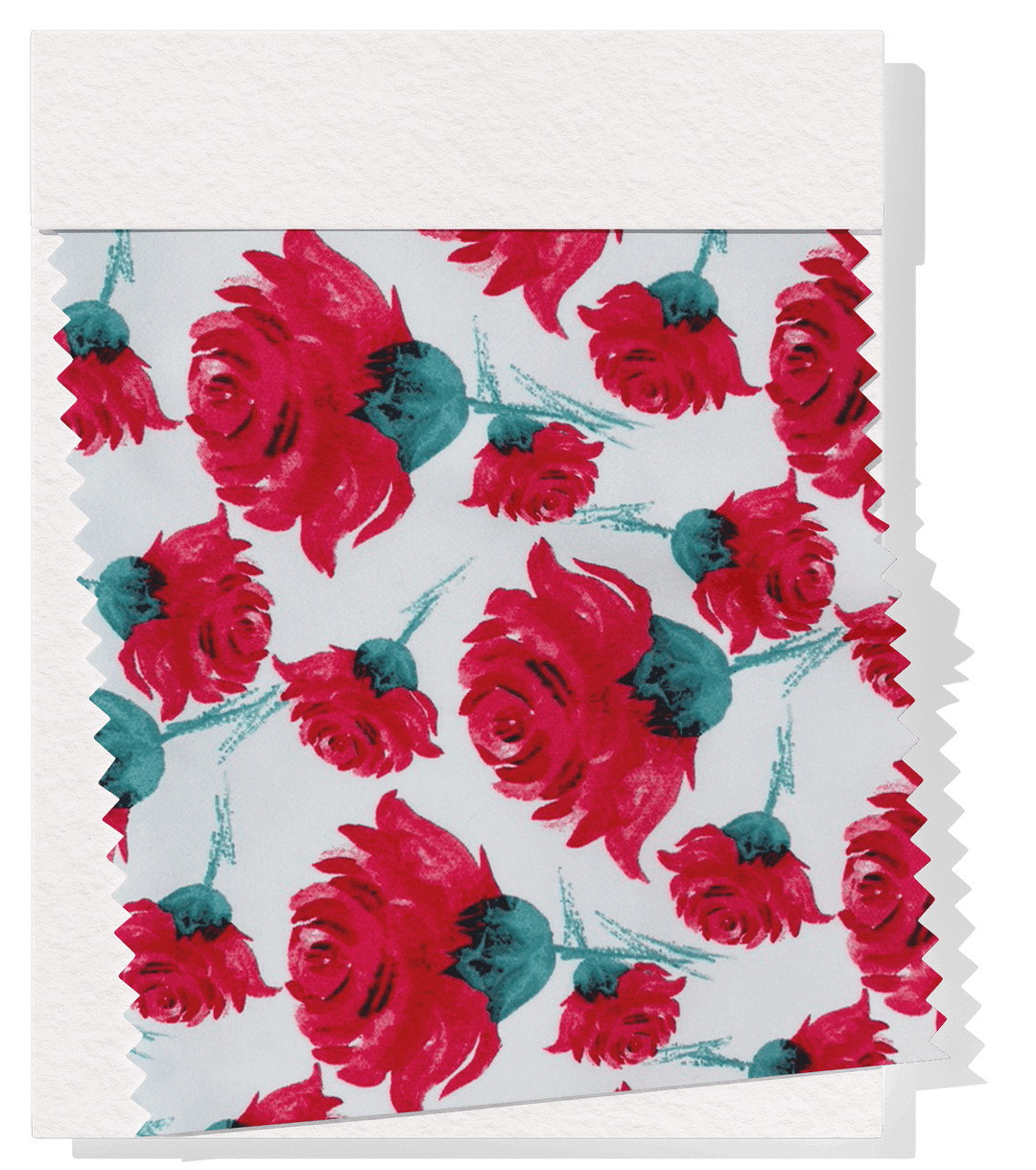 Printed Cotton Sateen $12.00p/m - Louise White Design 20 - The Fabric Shop