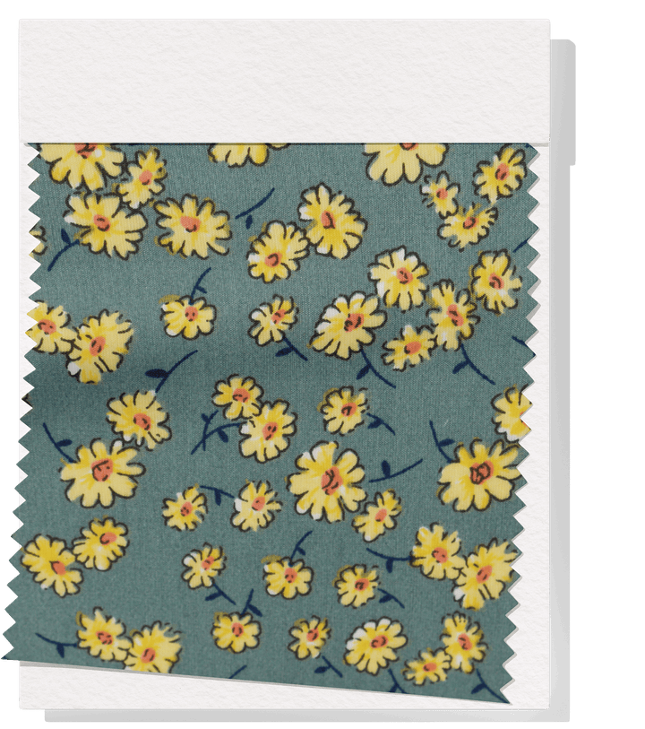 Printed Nylon/Rayon $10.00p/m - Evelyn Green - The Fabric Shop