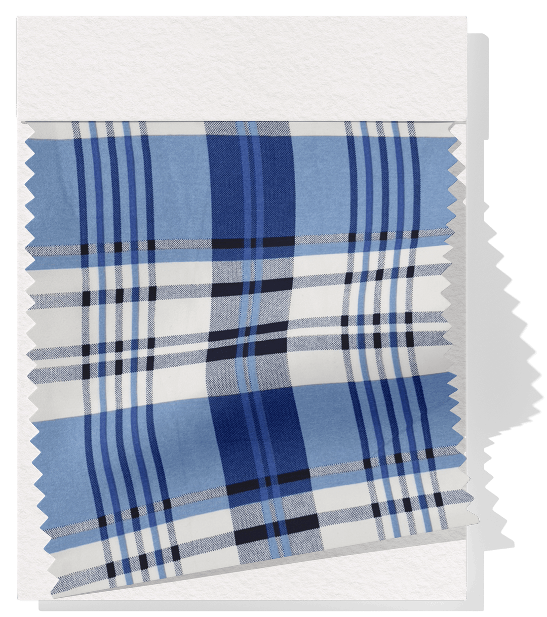 Printed Polyester $5.00p/m - Cher (Blue) - The Fabric Shop