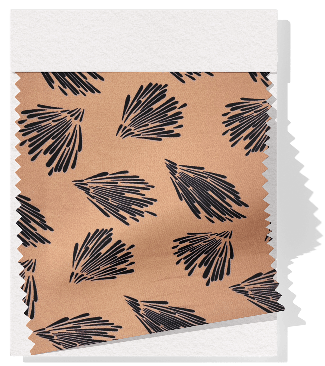 Printed Polyester $5.00p/m - Lara (Beige) - The Fabric Shop