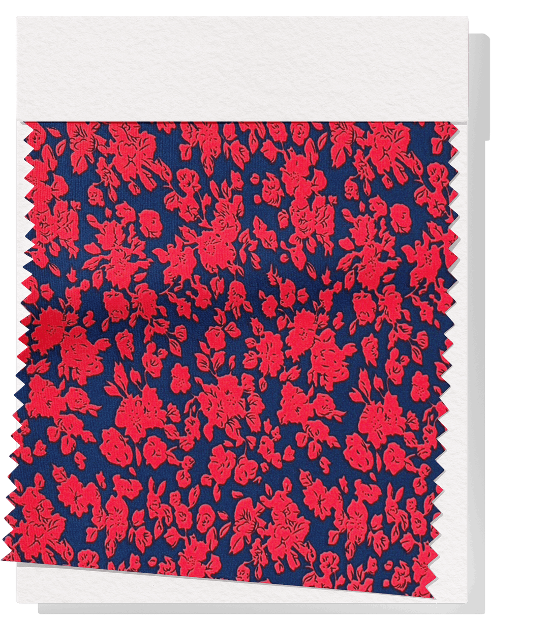 Printed Polyester $5.00p/m - Sono (Red) - The Fabric Shop