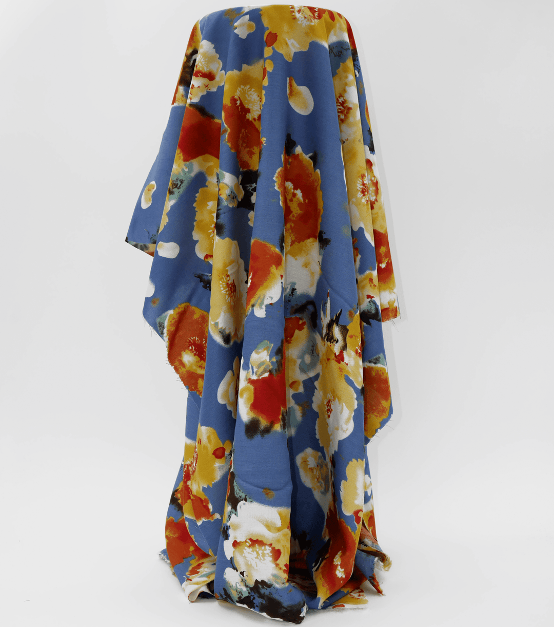 Printed Rayon $12.00p/m - Georgia (Blue) - The Fabric Shop