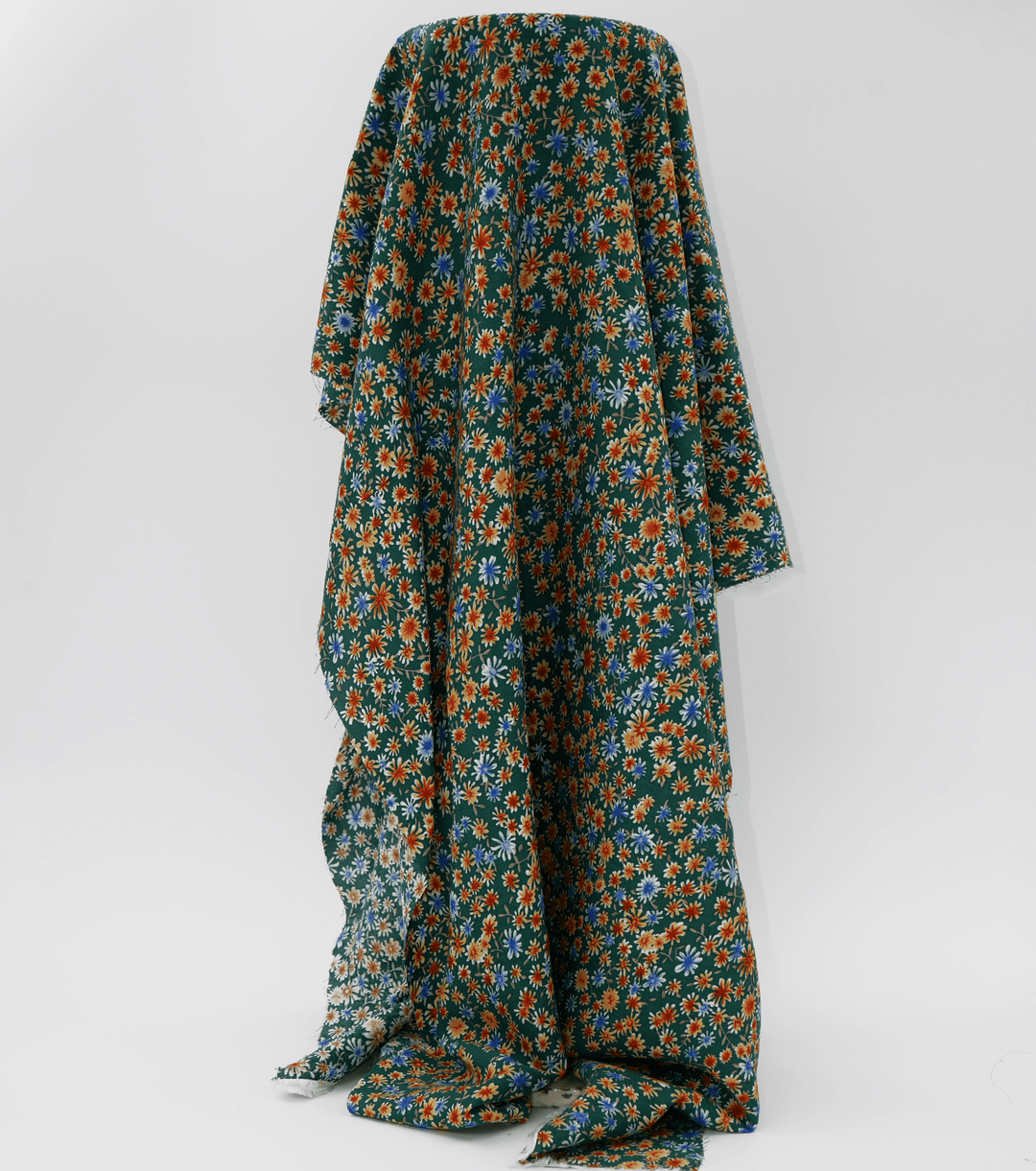Printed Rayon $12.00p/m - Phoebe (Green) - The Fabric Shop