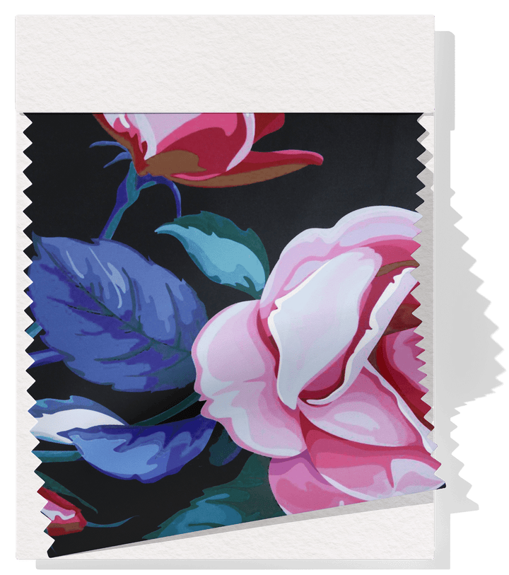 Printed Sateen Cotton / Polyester $12.00p/m Design 13 - The Fabric Shop