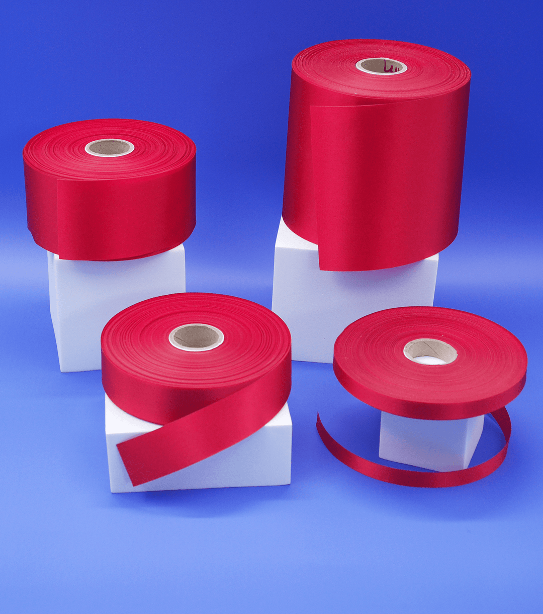 Ribbon $0.80p/m - Red 25mm - The Fabric Shop