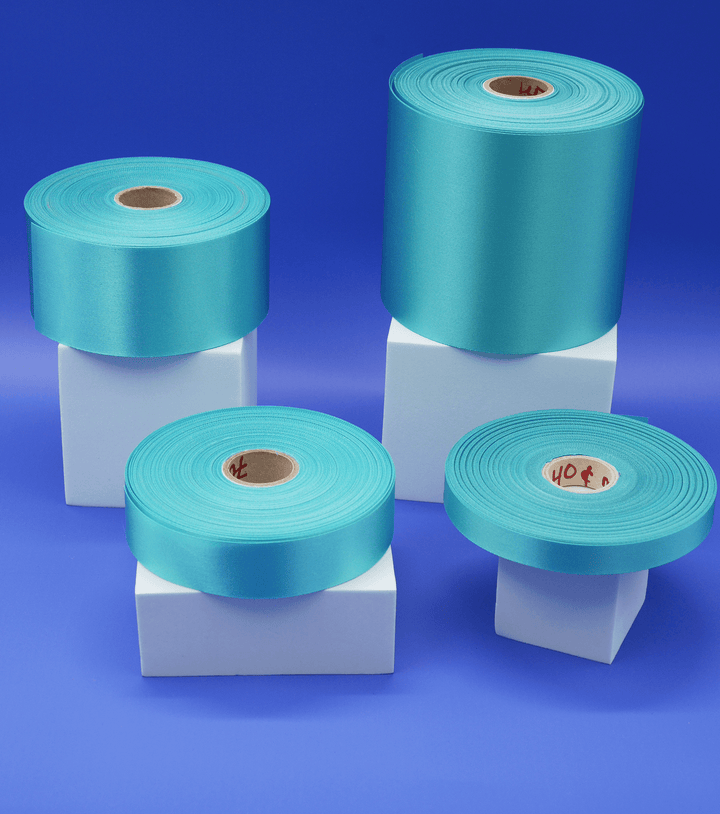 Ribbon $2.00p/m - Deep Aqua 100mm - The Fabric Shop