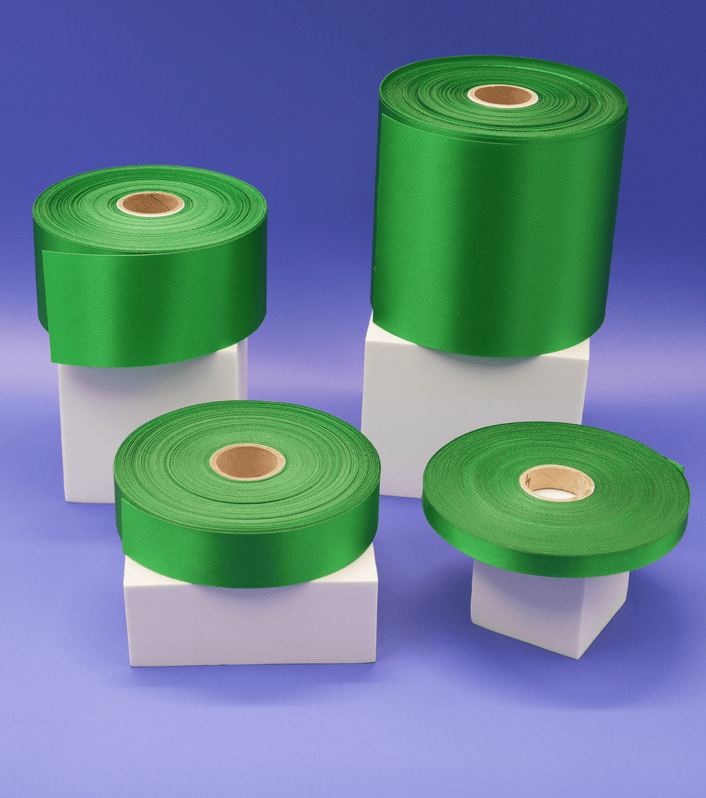 Ribbon $2.00p/m - Emerald 100mm - The Fabric Shop