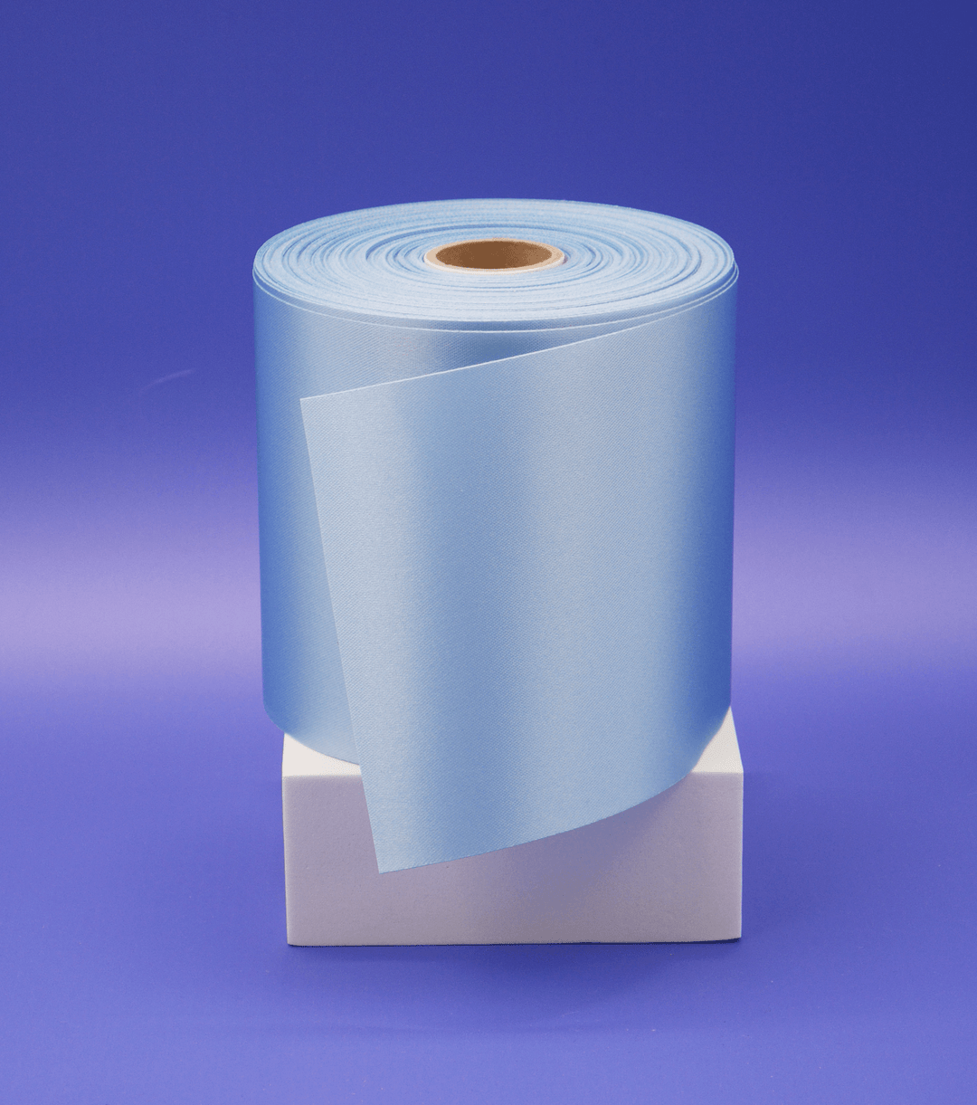 Ribbon $2.00p/m - Saxe 100mm - The Fabric Shop