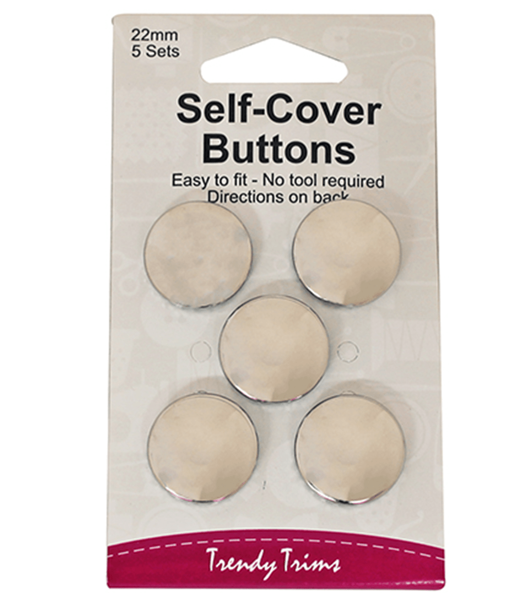 Self - Cover Buttons 22mm 5 sets - The Fabric Shop