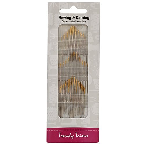 Sewing & Darning 50 Assorted Needles - The Fabric Shop
