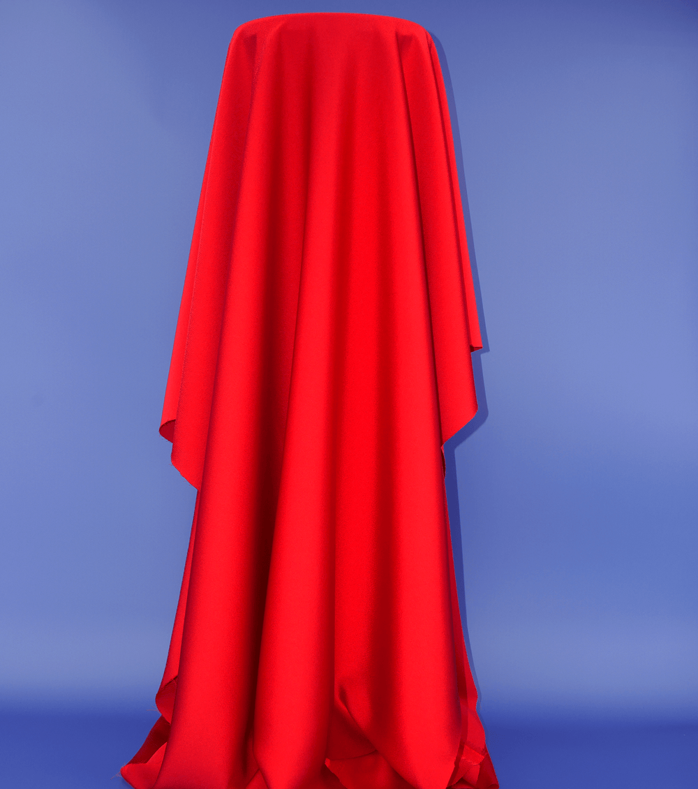 Sophia Low Sheen Satin $15.00p/m - Red - The Fabric Shop