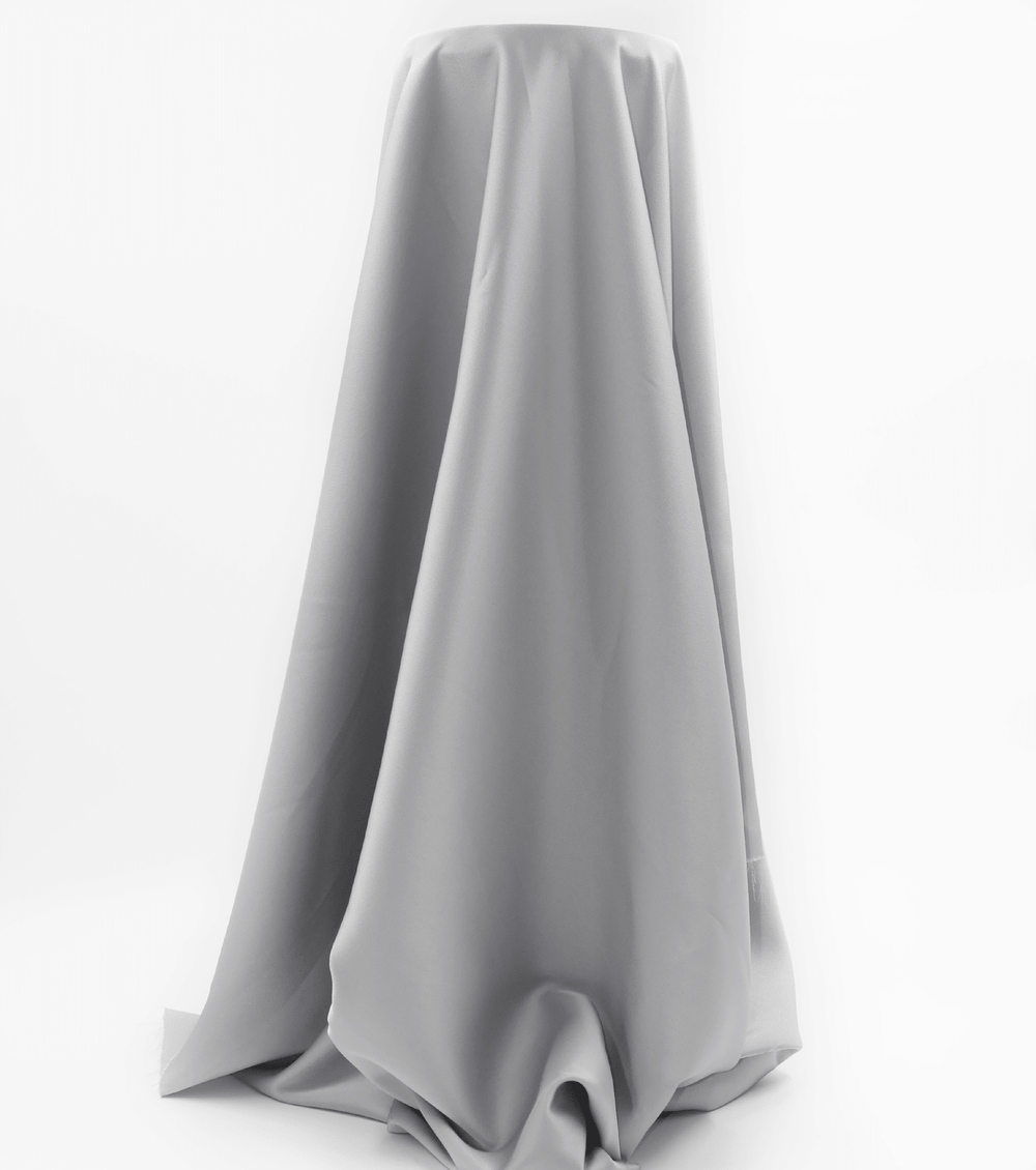 Sophia Low Sheen Satin $15.00p/m - Silver - The Fabric Shop