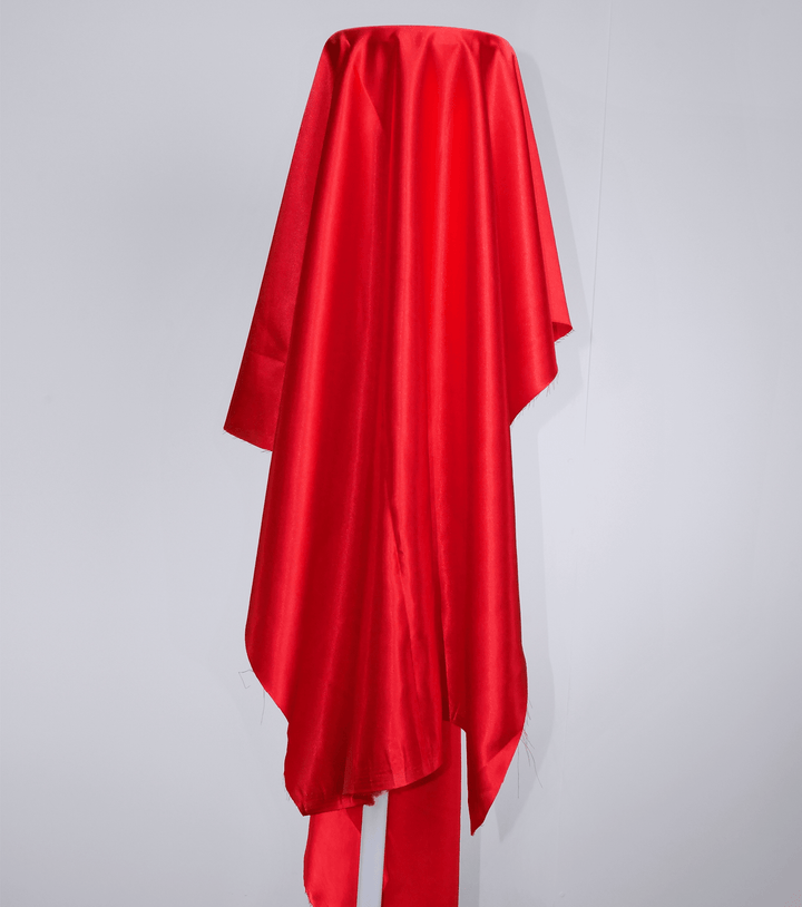 Stretch Satin $12.00p/m - Red - The Fabric Shop